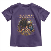 250th American Anniversary Toddler T Shirt 250 Years Of Freedom Independence American Flag - Wonder Print Shop