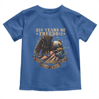 250th American Anniversary Toddler T Shirt 250 Years Of Freedom Independence American Flag - Wonder Print Shop