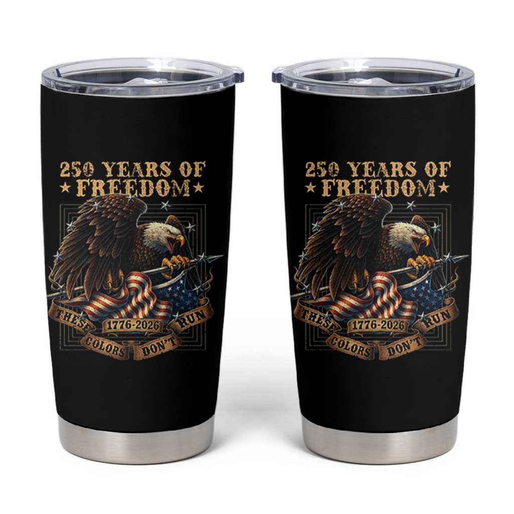 250th American Anniversary Tumbler Cup 250 Years Of Freedom Independence American Flag - Wonder Print Shop