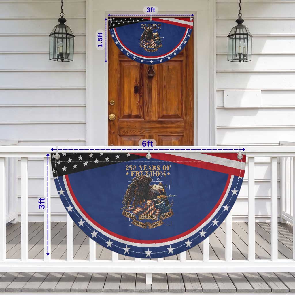 250th American Anniversary Patriotic Fan Flag 250 Years Of Freedom Independence American Flag