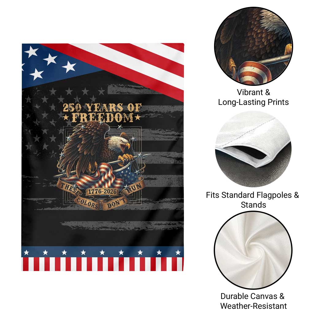 250th American Anniversary Garden Flag 250 Years Of Freedom Independence American Flag
