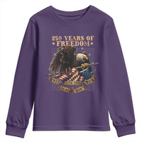 250th American Anniversary Youth Sweatshirt 250 Years Of Freedom Independence American Flag - Wonder Print Shop
