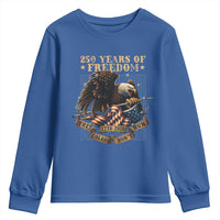 250th American Anniversary Youth Sweatshirt 250 Years Of Freedom Independence American Flag - Wonder Print Shop