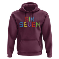 Six Seven Meme Pixel 67 Gen Alpha Meme Hoodie - Wonder Print Shop