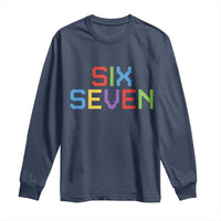 Six Seven Meme Pixel 67 Gen Alpha Meme Long Sleeve Shirt - Wonder Print Shop