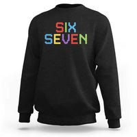 Six Seven Meme Pixel 67 Gen Alpha Meme Sweatshirt - Wonder Print Shop