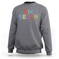 Six Seven Meme Pixel 67 Gen Alpha Meme Sweatshirt - Wonder Print Shop