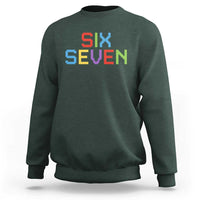 Six Seven Meme Pixel 67 Gen Alpha Meme Sweatshirt - Wonder Print Shop