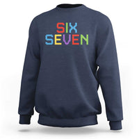 Six Seven Meme Pixel 67 Gen Alpha Meme Sweatshirt - Wonder Print Shop