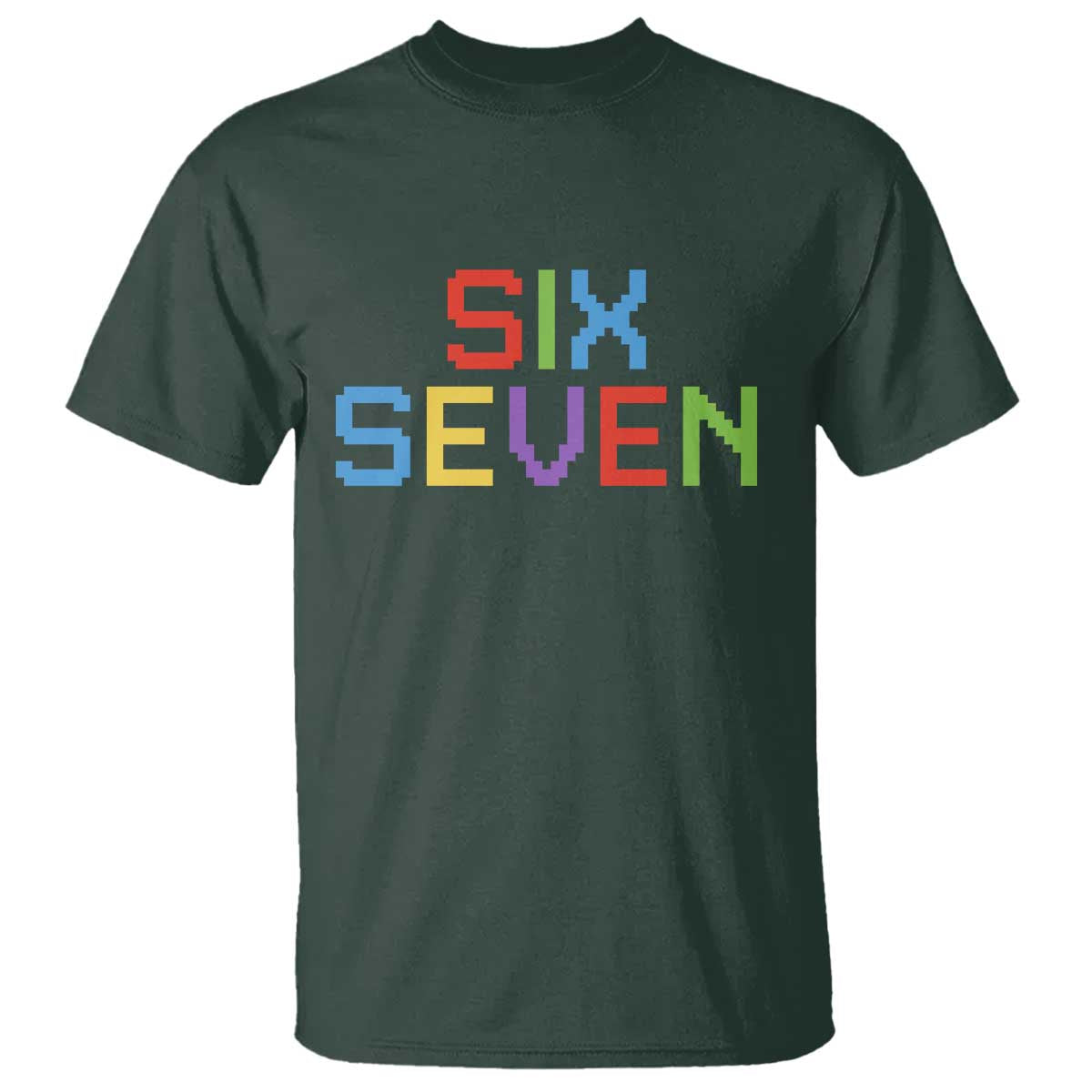 Six Seven Meme Pixel 67 Gen Alpha Meme T Shirt - Wonder Print Shop
