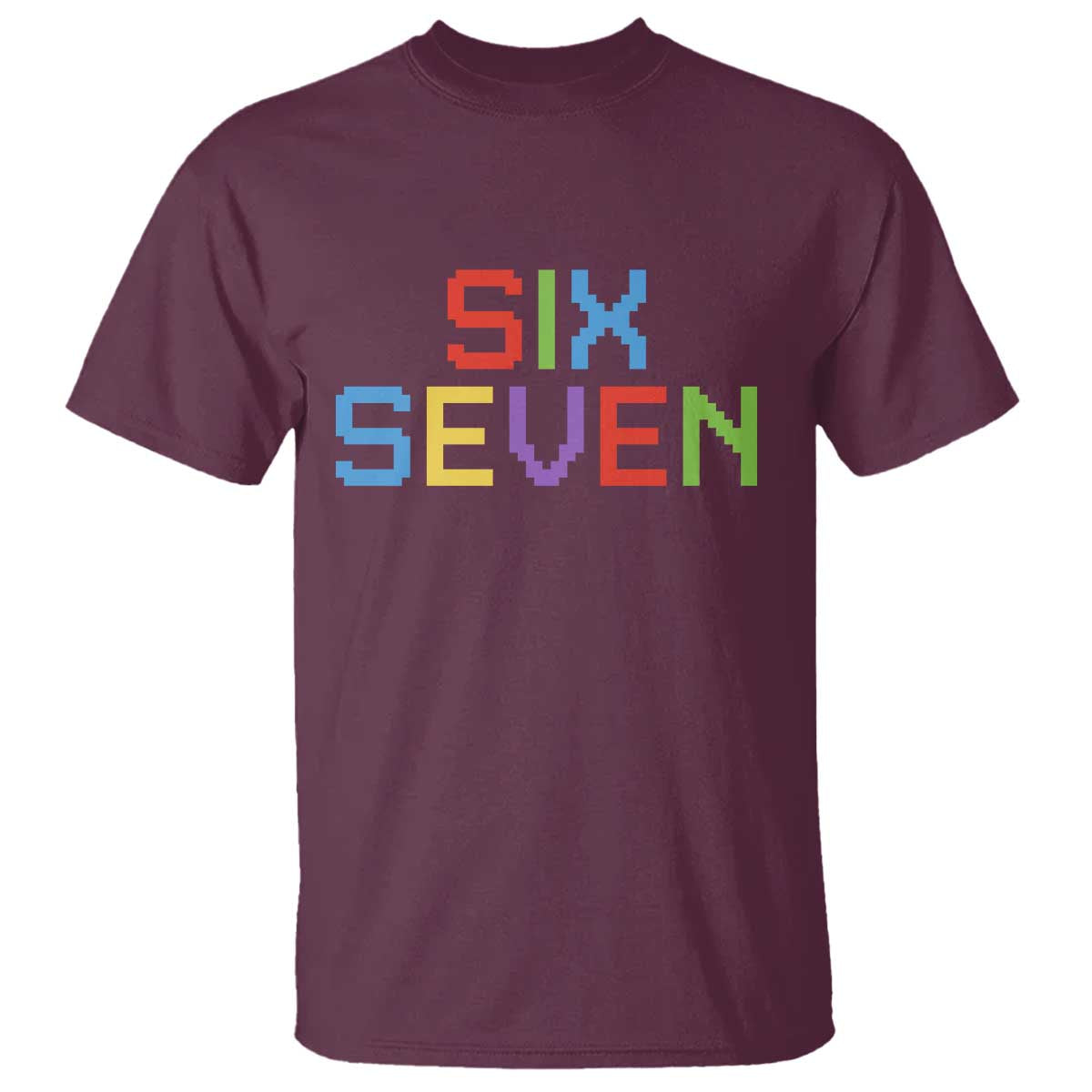 Six Seven Meme Pixel 67 Gen Alpha Meme T Shirt - Wonder Print Shop