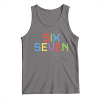 Six Seven Meme Pixel 67 Gen Alpha Meme Tank Top - Wonder Print Shop