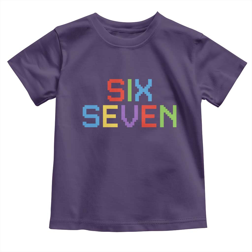 Six Seven Meme Pixel 67 Gen Alpha Meme Toddler T Shirt - Wonder Print Shop