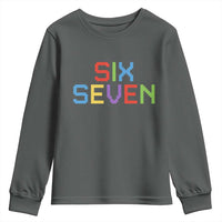 Six Seven Meme Pixel 67 Gen Alpha Meme Youth Sweatshirt - Wonder Print Shop