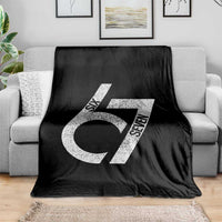 Funny Six Seven 67 Meme Gen Alpha Slang Throw Blanket - Wonder Print Shop