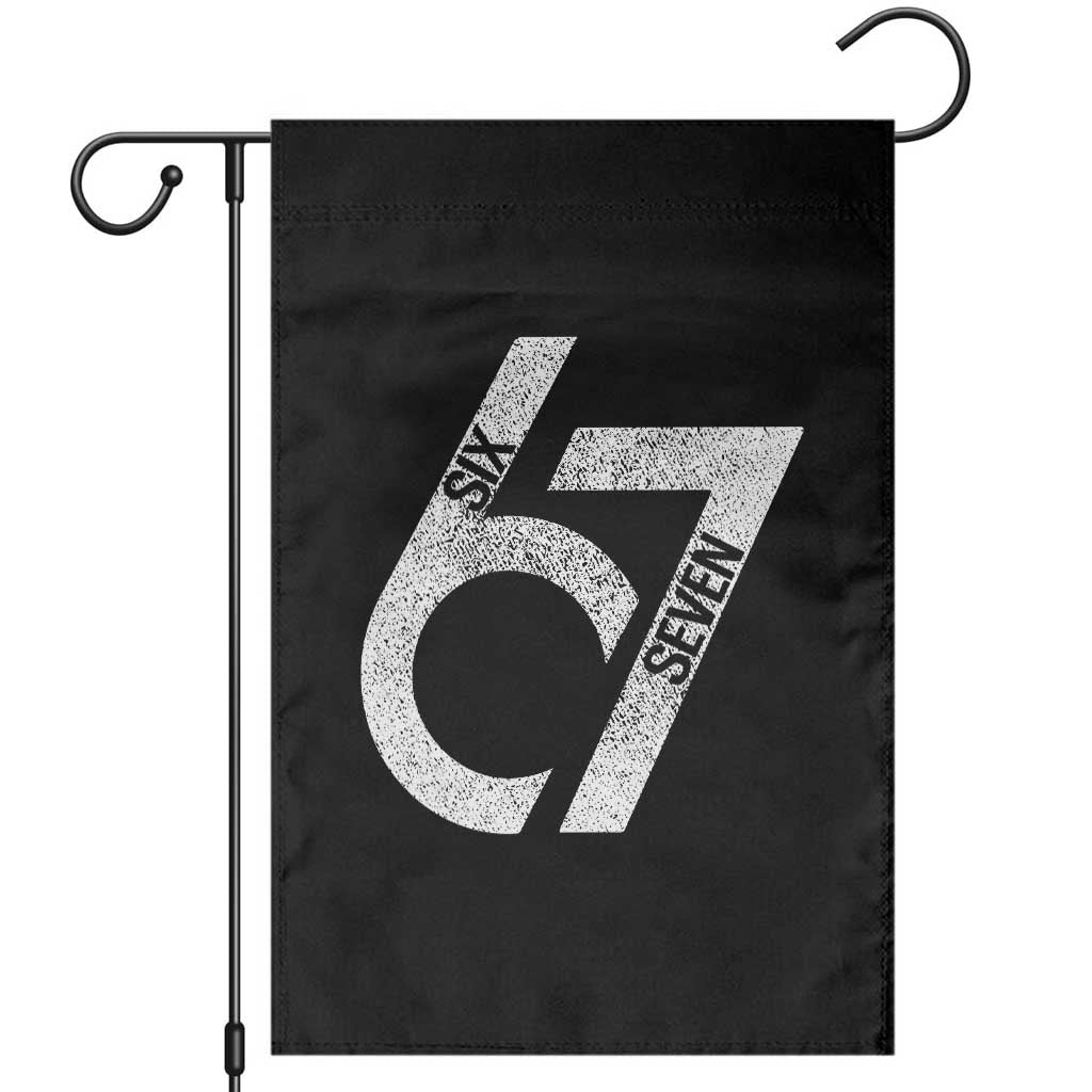 Funny Six Seven 67 Meme Gen Alpha Slang Garden Flag - Wonder Print Shop