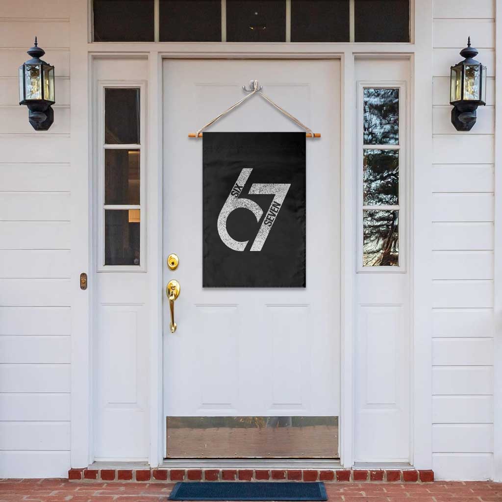 Funny Six Seven 67 Meme Gen Alpha Slang Garden Flag - Wonder Print Shop