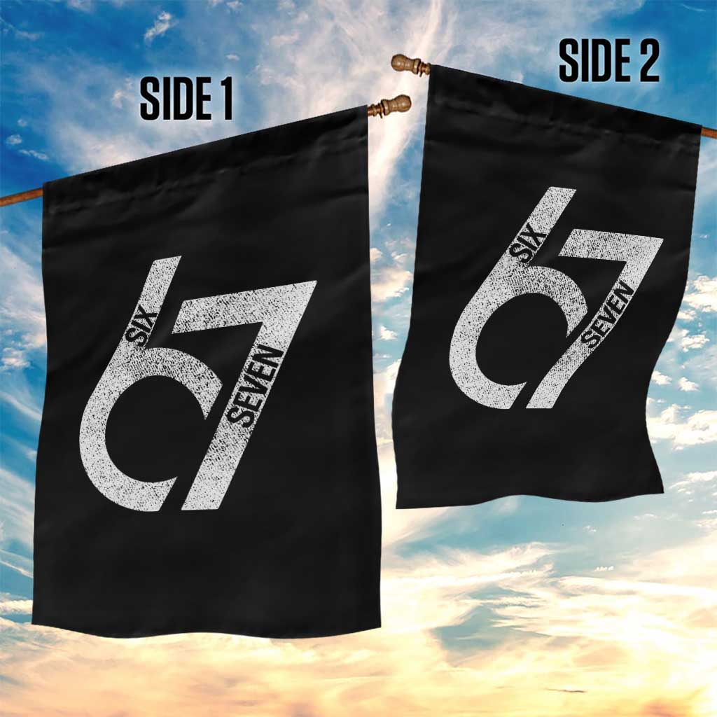 Funny Six Seven 67 Meme Gen Alpha Slang Garden Flag - Wonder Print Shop