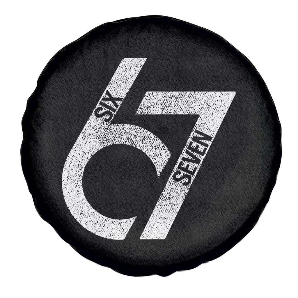 Funny Six Seven 67 Meme Gen Alpha Slang Spare Tire Cover - Wonder Print Shop