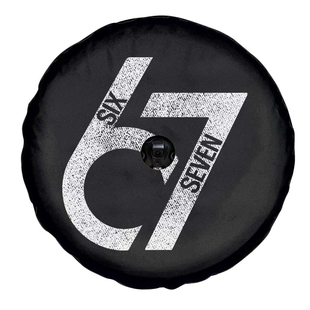 Funny Six Seven 67 Meme Gen Alpha Slang Spare Tire Cover - Wonder Print Shop