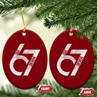 Funny Six Seven 67 Meme Gen Alpha Slang Ceramic Ornament - Wonder Print Shop