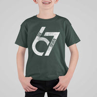 Funny Six Seven 67 Meme Gen Alpha Slang T Shirt For Kid - Wonder Print Shop