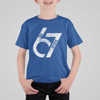 Funny Six Seven 67 Meme Gen Alpha Slang T Shirt For Kid - Wonder Print Shop