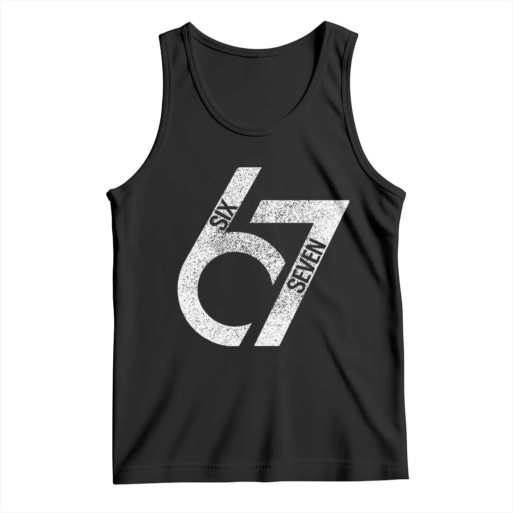 Funny Six Seven 67 Meme Gen Alpha Slang Tank Top - Wonder Print Shop