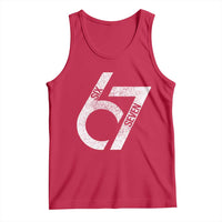 Funny Six Seven 67 Meme Gen Alpha Slang Tank Top - Wonder Print Shop