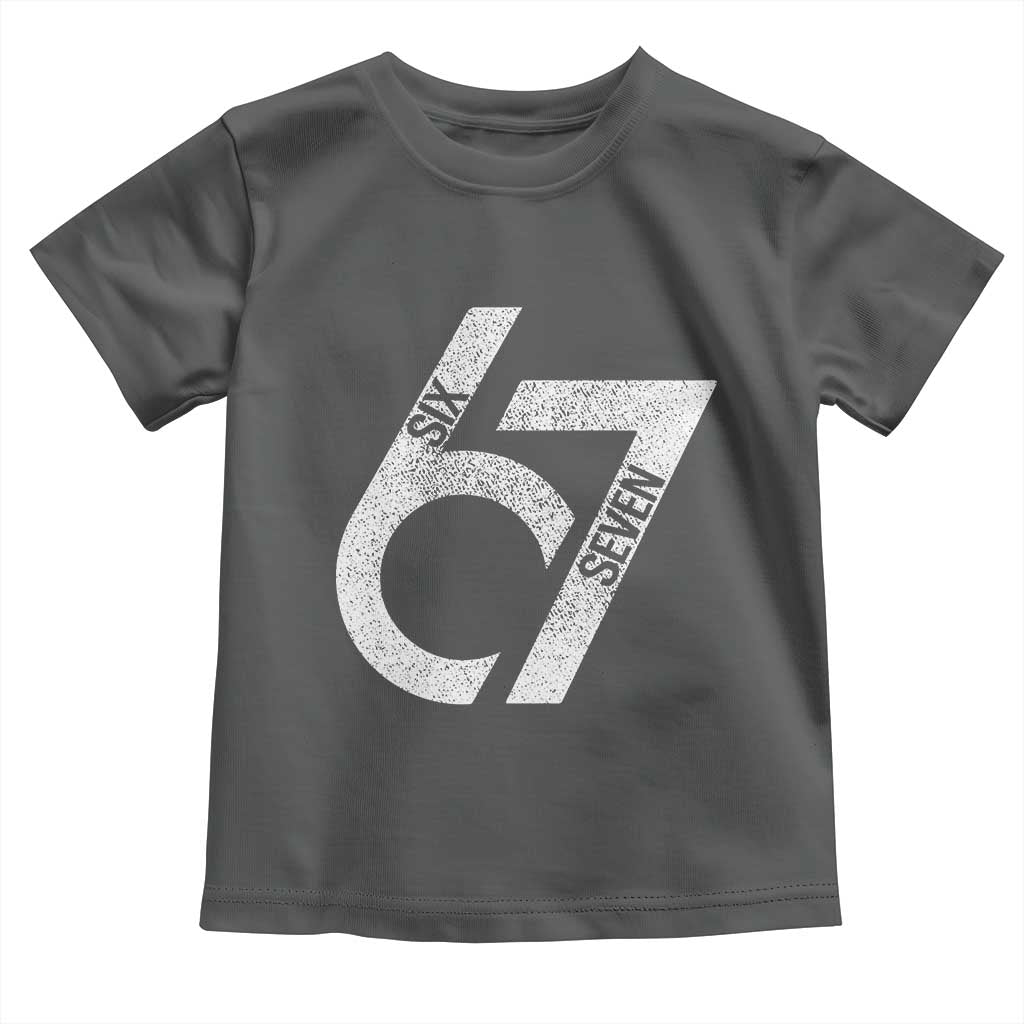 Funny Six Seven 67 Meme Gen Alpha Slang Toddler T Shirt - Wonder Print Shop