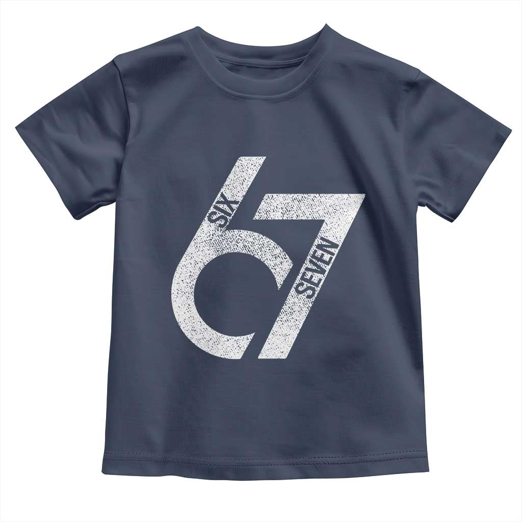 Funny Six Seven 67 Meme Gen Alpha Slang Toddler T Shirt - Wonder Print Shop