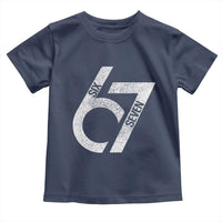 Funny Six Seven 67 Meme Gen Alpha Slang Toddler T Shirt - Wonder Print Shop
