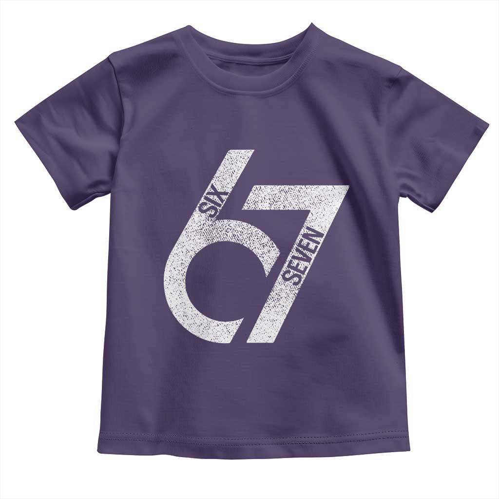 Funny Six Seven 67 Meme Gen Alpha Slang Toddler T Shirt - Wonder Print Shop
