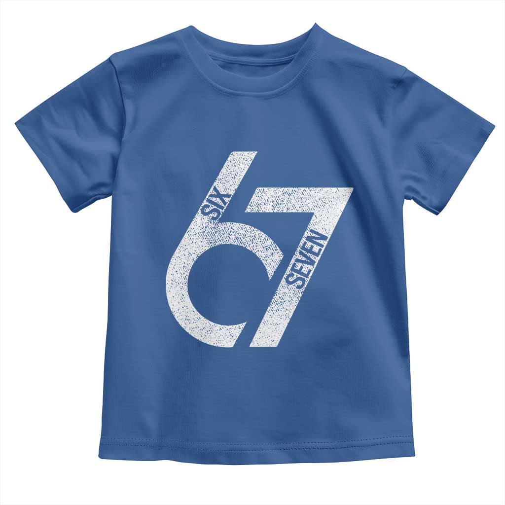 Funny Six Seven 67 Meme Gen Alpha Slang Toddler T Shirt - Wonder Print Shop