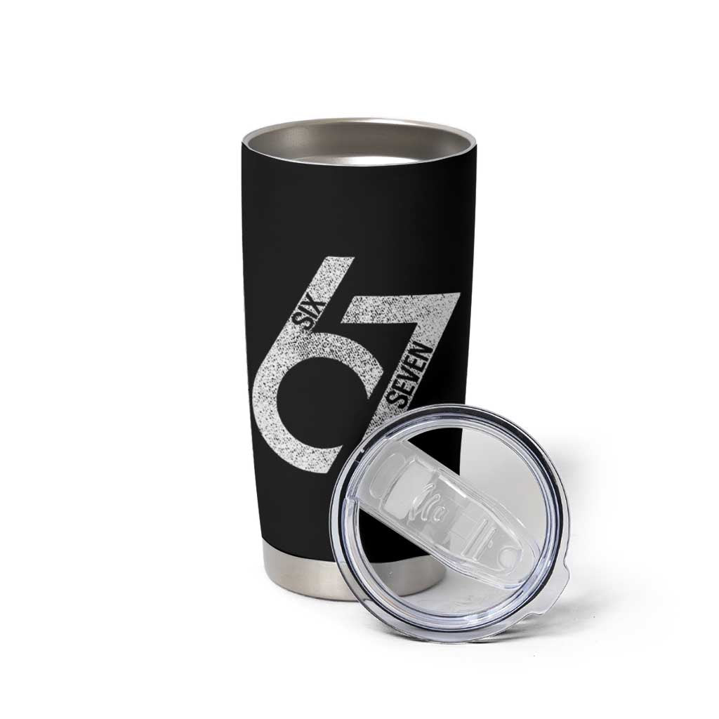 Funny Six Seven 67 Meme Gen Alpha Slang Tumbler Cup - Wonder Print Shop