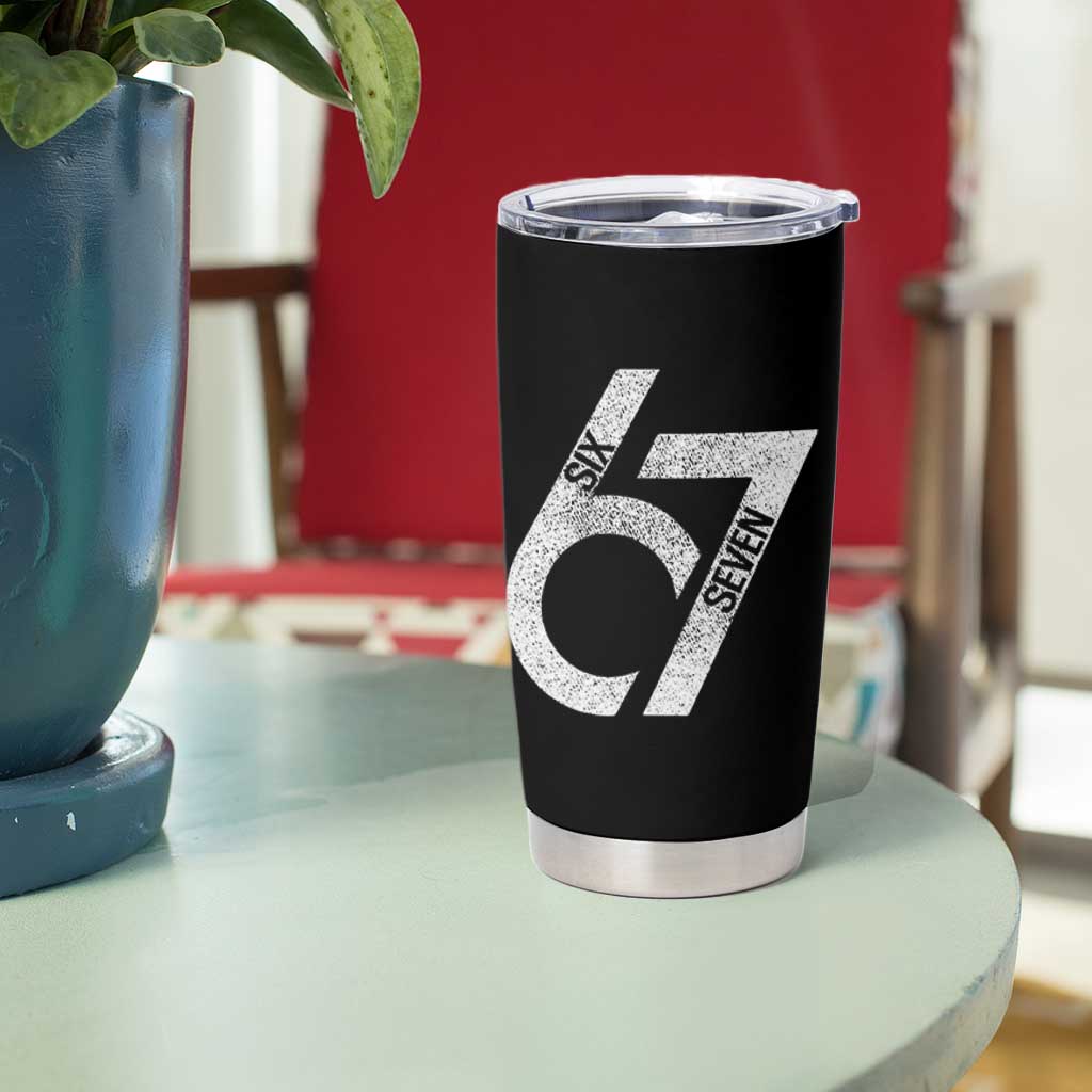 Funny Six Seven 67 Meme Gen Alpha Slang Tumbler Cup - Wonder Print Shop