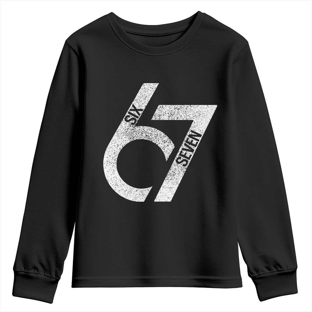 Funny Six Seven 67 Meme Gen Alpha Slang Youth Sweatshirt - Wonder Print Shop