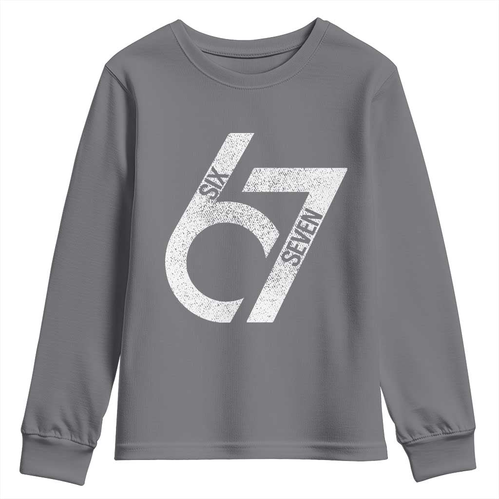 Funny Six Seven 67 Meme Gen Alpha Slang Youth Sweatshirt - Wonder Print Shop
