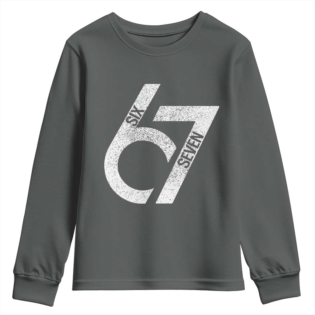 Funny Six Seven 67 Meme Gen Alpha Slang Youth Sweatshirt - Wonder Print Shop