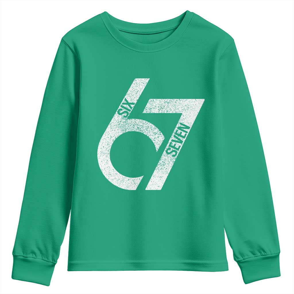 Funny Six Seven 67 Meme Gen Alpha Slang Youth Sweatshirt - Wonder Print Shop