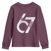 Funny Six Seven 67 Meme Gen Alpha Slang Youth Sweatshirt - Wonder Print Shop