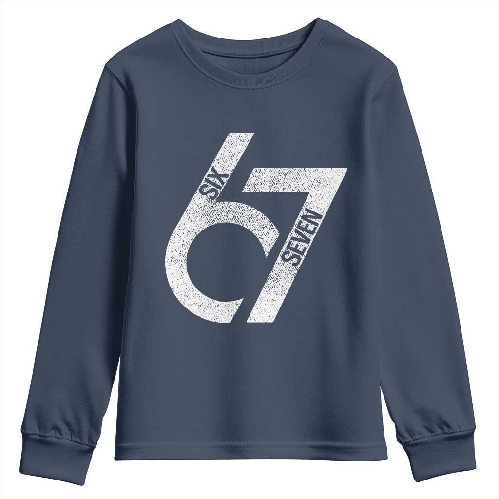 Funny Six Seven 67 Meme Gen Alpha Slang Youth Sweatshirt - Wonder Print Shop