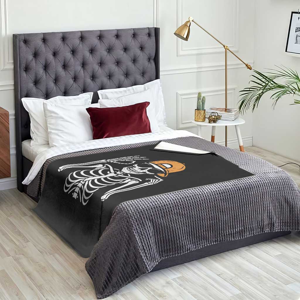 Funny Six Seven 67 Skeleton Gen Alpha Halloween Meme Throw Blanket - Wonder Print Shop