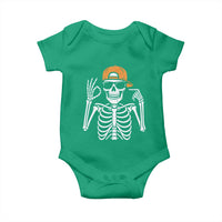 Funny Six Seven 67 Skeleton Gen Alpha Halloween Meme Baby Onesie - Wonder Print Shop