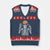 Funny Six Seven 67 Skeleton Gen Alpha Halloween Meme V-Neck Knit Sweater Vest - Wonder Print Shop
