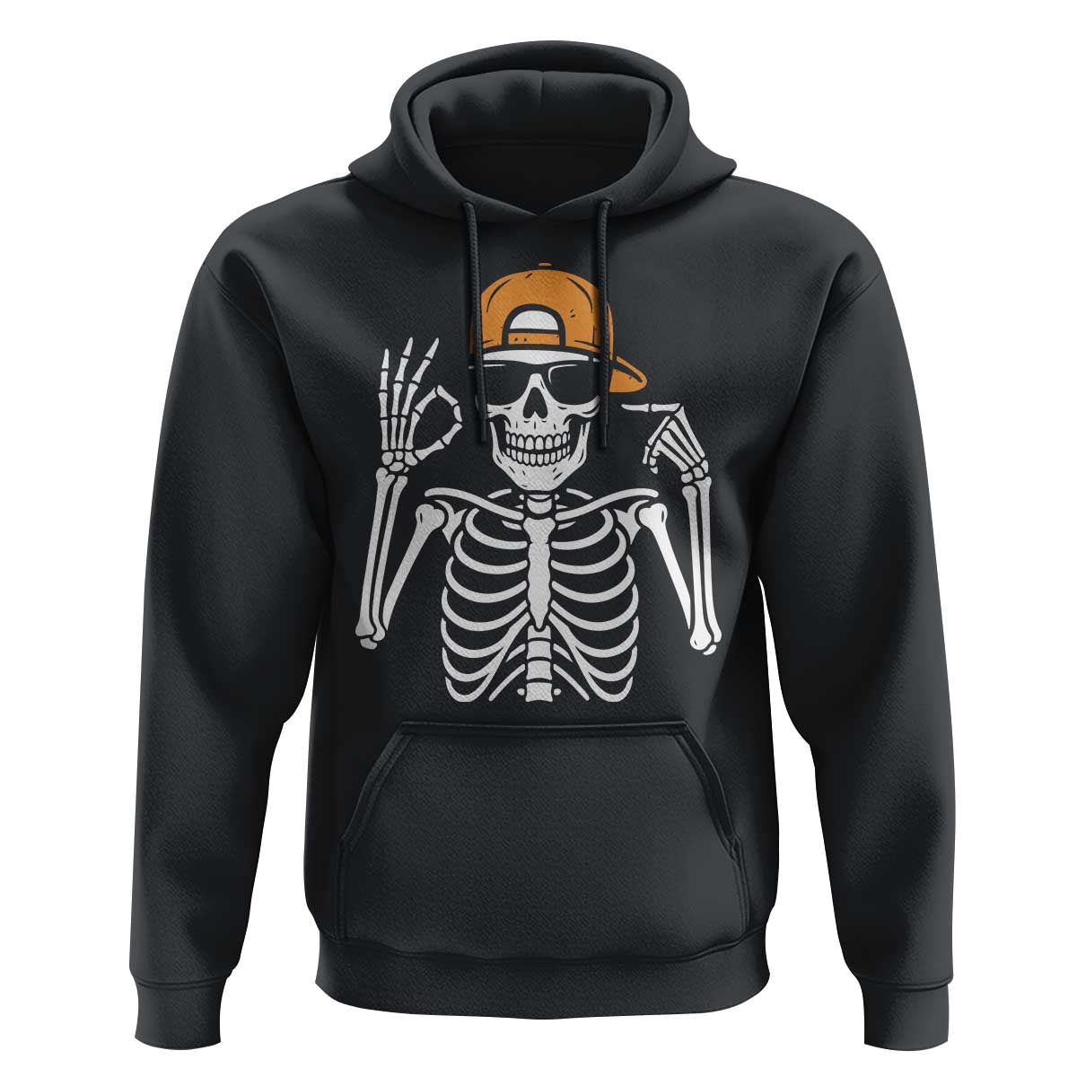 Funny Six Seven 67 Skeleton Gen Alpha Halloween Meme Hoodie - Wonder Print Shop