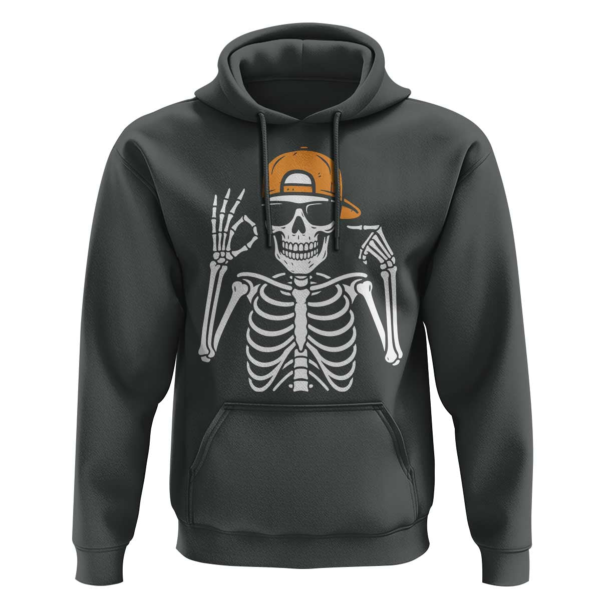 Funny Six Seven 67 Skeleton Gen Alpha Halloween Meme Hoodie - Wonder Print Shop