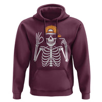 Funny Six Seven 67 Skeleton Gen Alpha Halloween Meme Hoodie - Wonder Print Shop