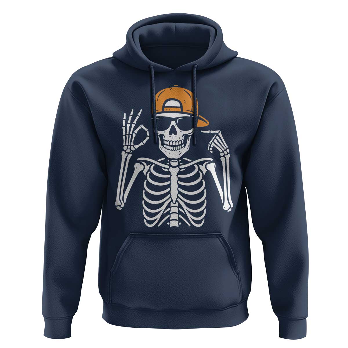 Funny Six Seven 67 Skeleton Gen Alpha Halloween Meme Hoodie - Wonder Print Shop