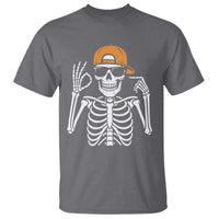 Funny Six Seven 67 Skeleton Gen Alpha Halloween Meme T Shirt - Wonder Print Shop